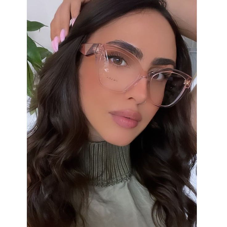 Prada PR20ZV Cat Eye Frames in Transparent Peach