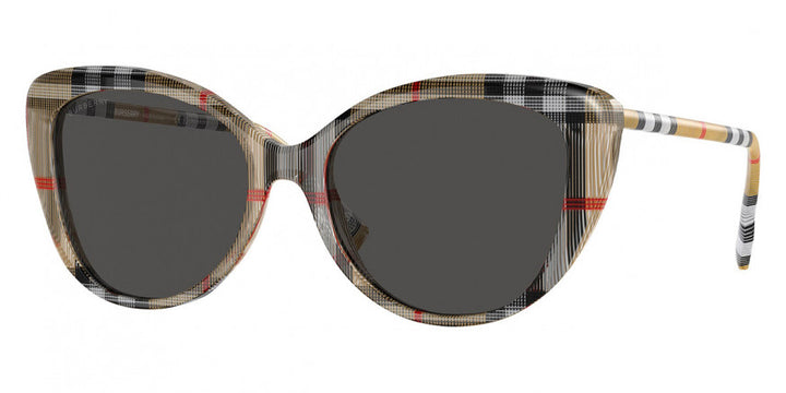 Burberry BE4407 Check Print Cat Eye Sunglasses