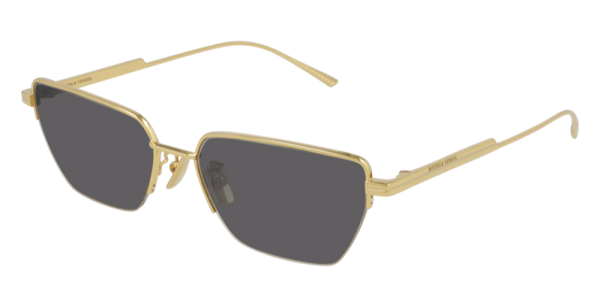 Bottega Veneta BV1107S 004 Sunglasses Gold Rectangle Frame, Grey Lenses Bottega Veneta BV1107S 004 Sunglasses - US main image 3