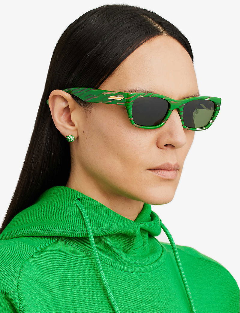 Bottega Veneta BV1122S Gafas de sol negras Mitre