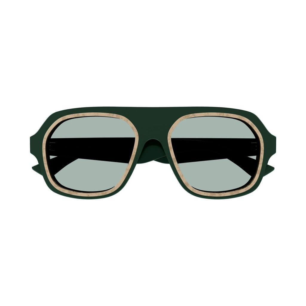 BV1217S Aviator Sunglasses in Green