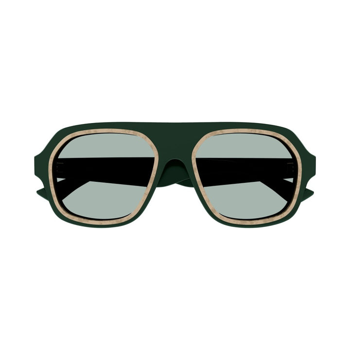 BV1217S Aviator Sunglasses in Green