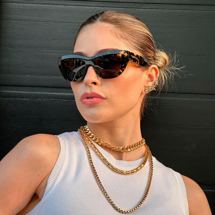 Bottega Veneta BV1218S Black Cat Eye Sunglasses