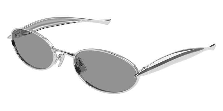 Bottega Veneta BV1386S Sardine Sunglasses in Silver Tint