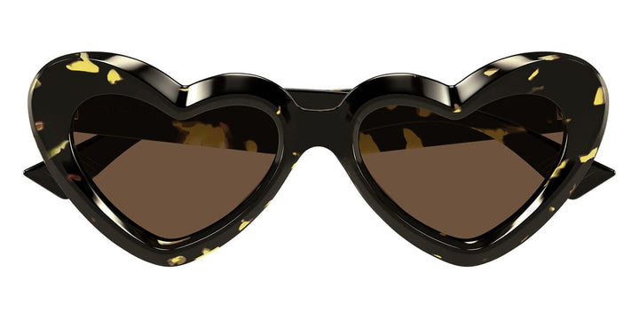 Bottega Veneta BV1432S Brown Heart Sunglasses