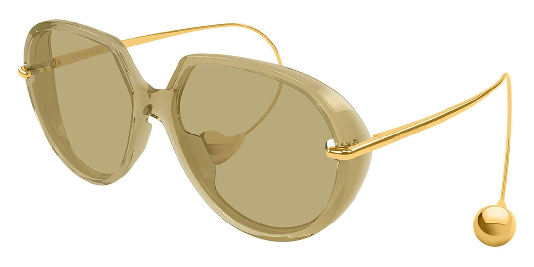 Bottega Veneta BV1436S Drop Earring Sunglasses in Beige