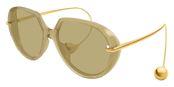Bottega Veneta BV1436S Drop Earring Sunglasses in Beige