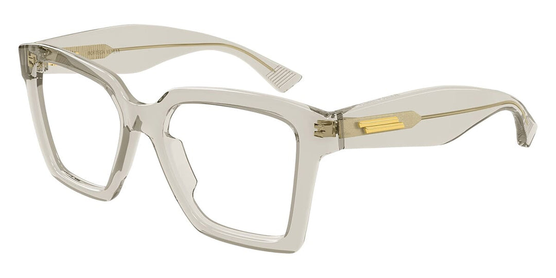 Bottega Veneta BV1458O Transparent Square Thick Rim Frames