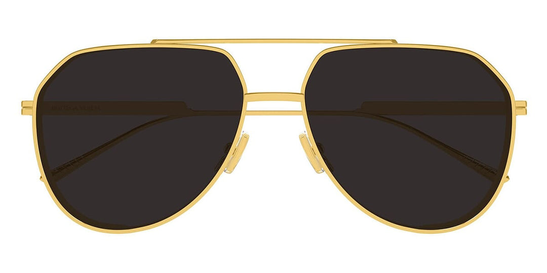 Bottega Veneta BV1465S Light Ribbon Aviator Gold Sunglasses