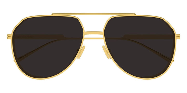 Bottega Veneta BV1465S Light Ribbon Aviator Gold Sunglasses