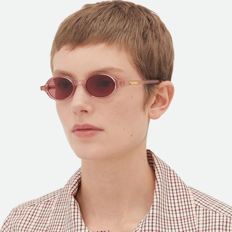 小物 Bottega Veneta Round Oval Sunglasses Bottega Veneta Women's Scoop 54mm Statement Round Sunglasses