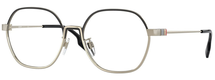 Burberry BE1379D Winston Black Gold Metal Round Frames