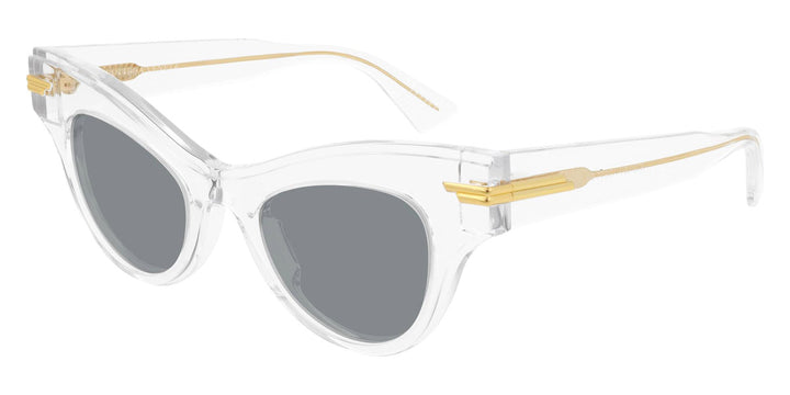 Bottega Veneta BV1004S Gafas de sol grises estilo ojo de gato