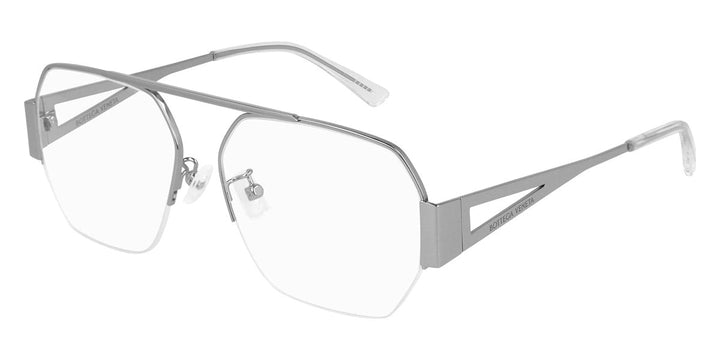 Bottega Veneta BV1067O Aviator Frames in Silver