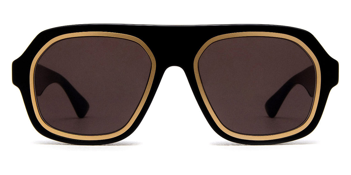 Bottega Veneta BV1217S Aviator Sunglasses in Black | Designer Daydream