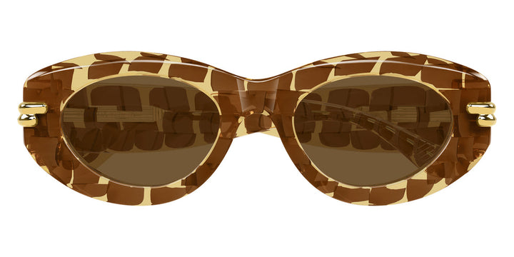 Bottega Veneta BV1322S Sunglasses in Braided Brown