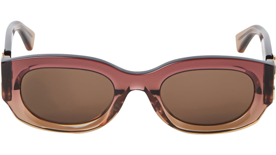 Off White Palmer Sunglasses in Gradient Burgundy