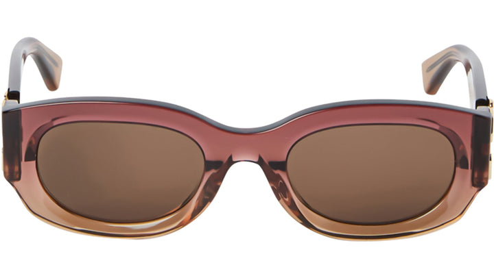 Off White Palmer Sunglasses in Gradient Burgundy