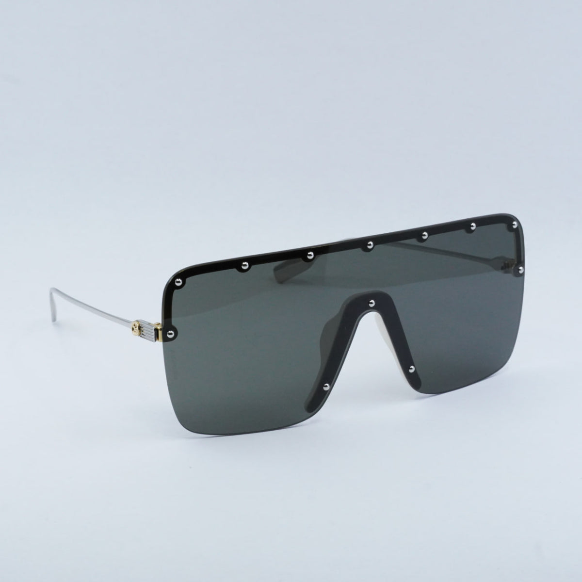 Gucci GG1245S Oversized Black Shield Sunglasses – Designer Daydream