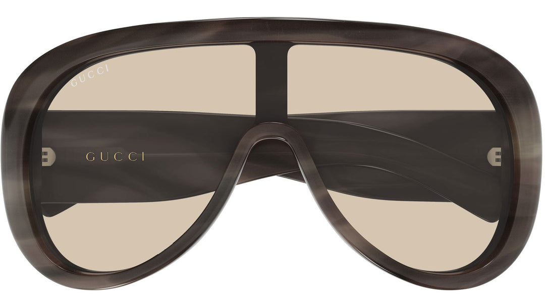 Gucci GG2164S Oversized Aviator Sunglasses in Brown