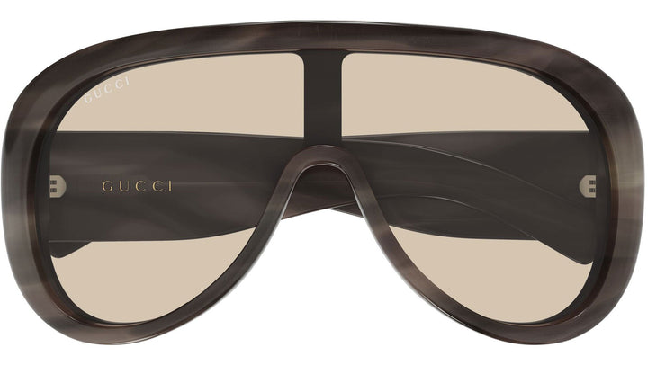 Gucci GG2164S Oversized Aviator Sunglasses in Brown