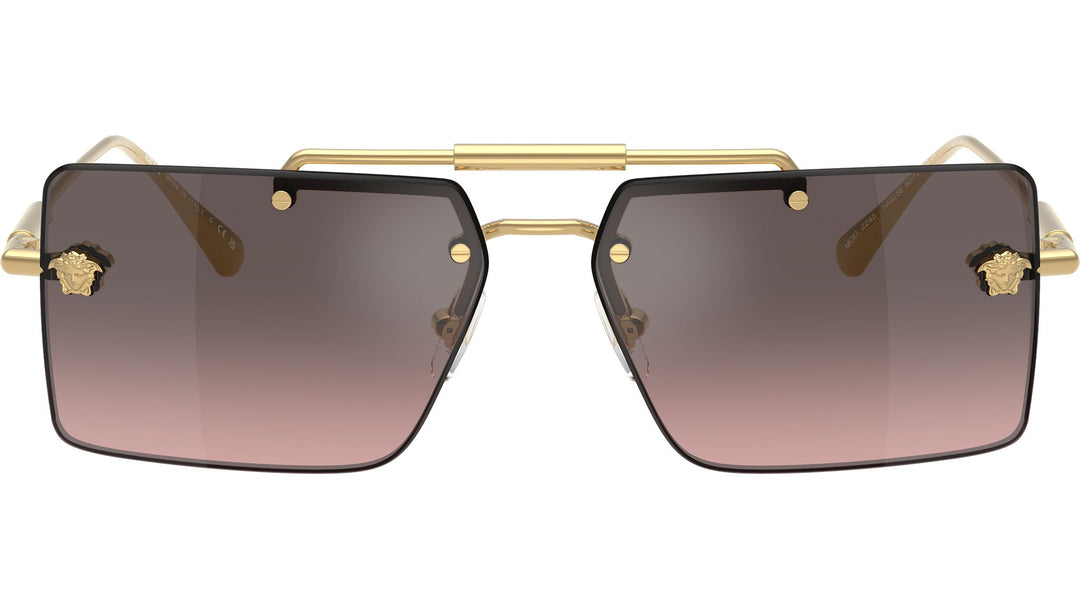 Versace VE2245 Pink Mirror Square Medusa Sunglasses