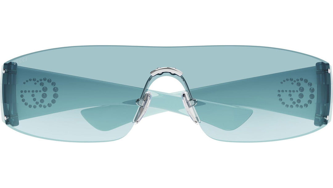 Gucci GG1958S Rimless Mask in Light Blue