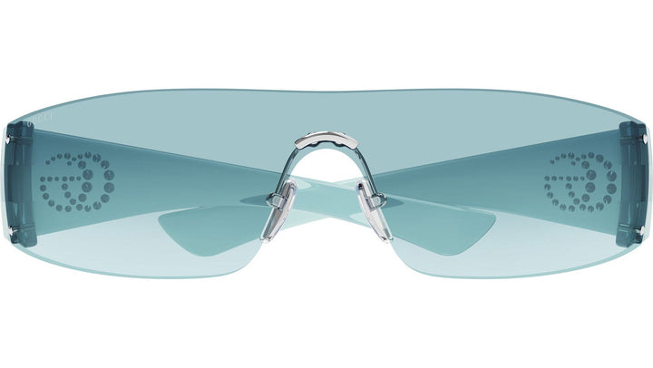 Gucci GG1958S Rimless Mask in Light Blue