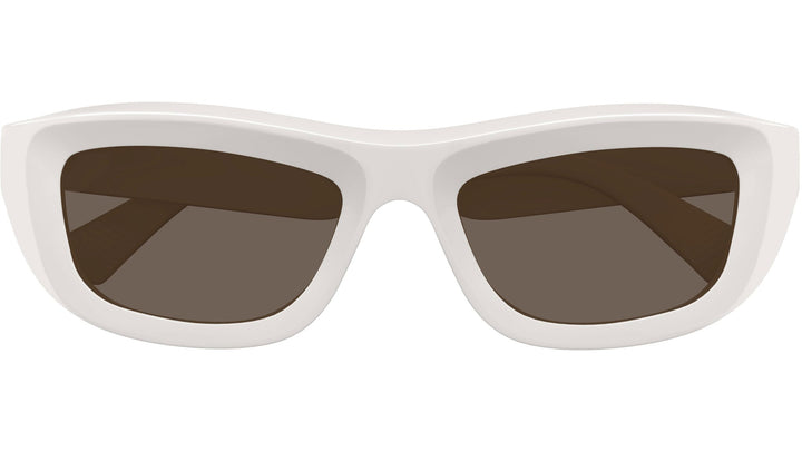 Bottega Veneta BV1326S Wrap Sunglasses in White