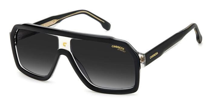Carrera 1053/S Squared Aviator Sunglasses in Black