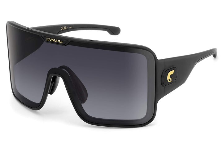 Carrera Flaglab 15 Limited Edition Oversized Mask Sunglasses in Black