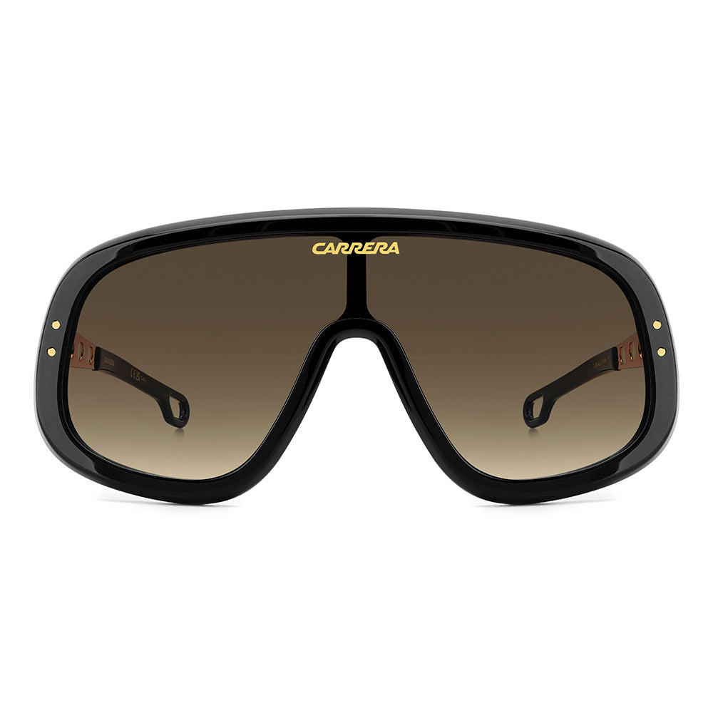 Carrera Flaglab 17 Oversized Mask Sunglasses in Black