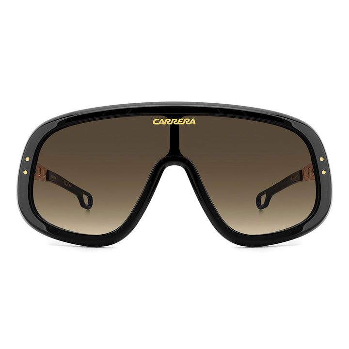 Carrera Flaglab 17 Oversized Mask Sunglasses in Black