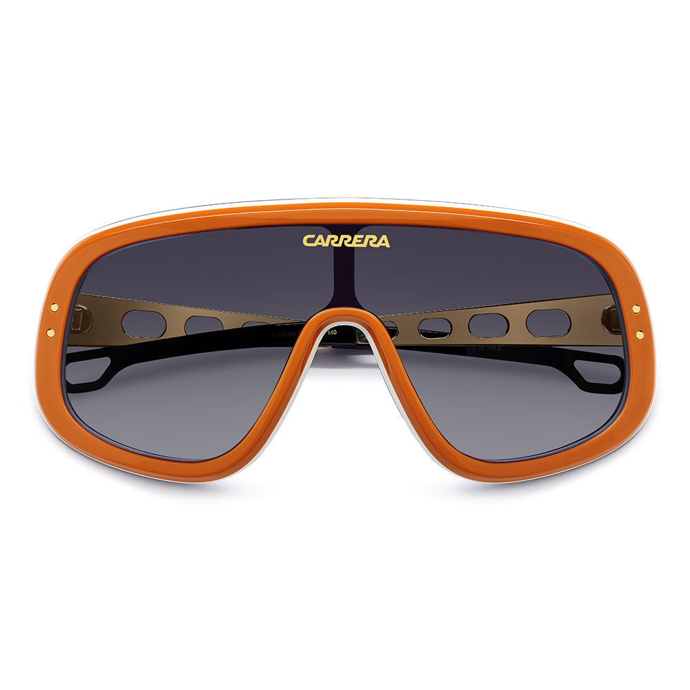 Carrera Flaglab 17 Oversized Mask Sunglasses in Orange