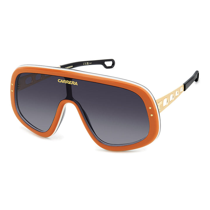 Carrera Flaglab 17 Oversized Mask Sunglasses in Orange