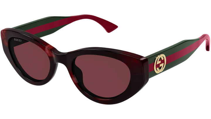 Gucci GG1862S Cat Eye Sunglasses in Havana Striped