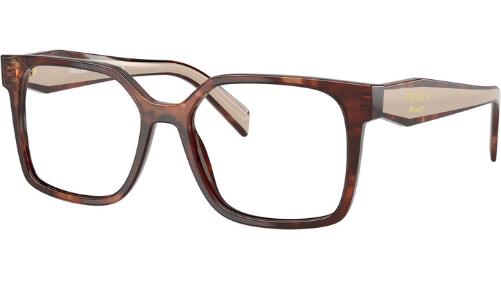 Prada PR B03V Eyeglasses Frames in Havana Caramel