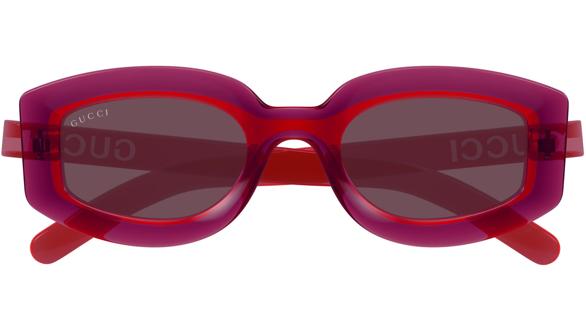Gucci GG1719S Oval Sunglasses in Red – Designer Daydream