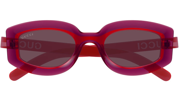 Gucci GG1719S Oval Sunglasses in Red