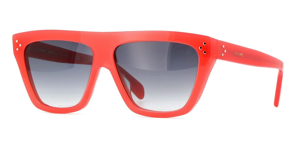 ?️ New Celine CL40006I 66F Sunglasses - Transparent Red Frame Celine Red Clear Acetate Frame Sunglasses- CL400231  main image 4