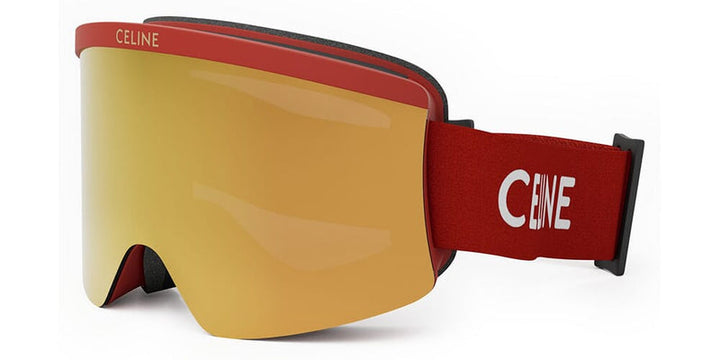 Celine CL40302U Gold Red Mirror Ski Mask