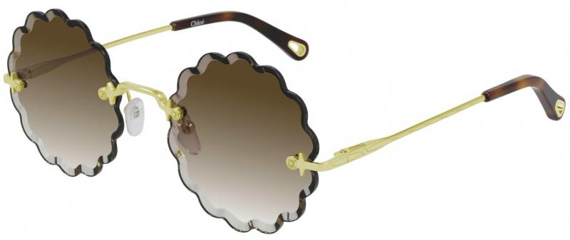 Chloe CH0047S Rosie Scalloped Sunglasses in | Designer Daydream display picture 2