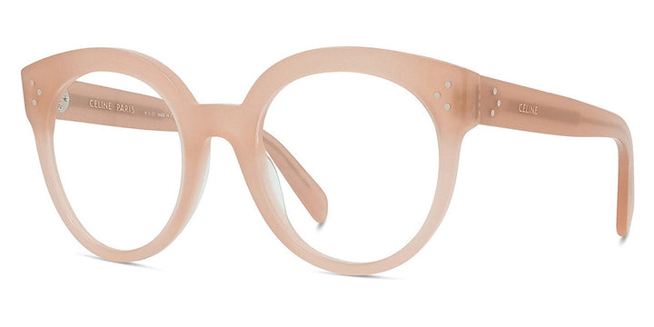 Celine CL50093I Rounded Eyeglasses Frames in Milky Pink