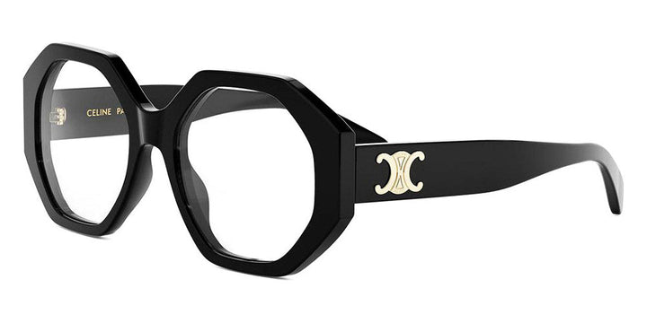 Celine CL50003I Monturas de anteojos tipo ojo de gato gruesas en negro