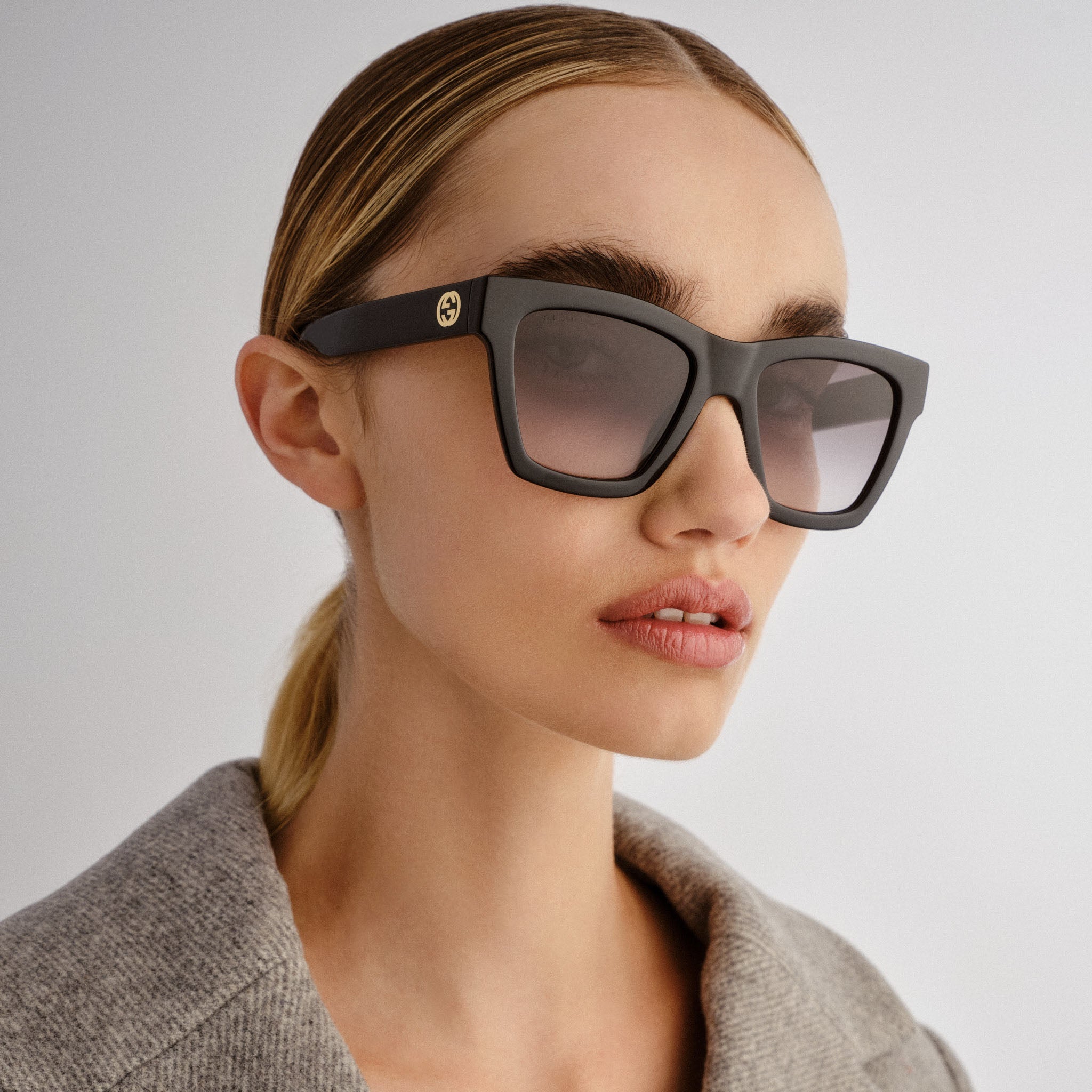Gucci GG1714S Cat Eye Sunglasses in Black – Designer Daydream