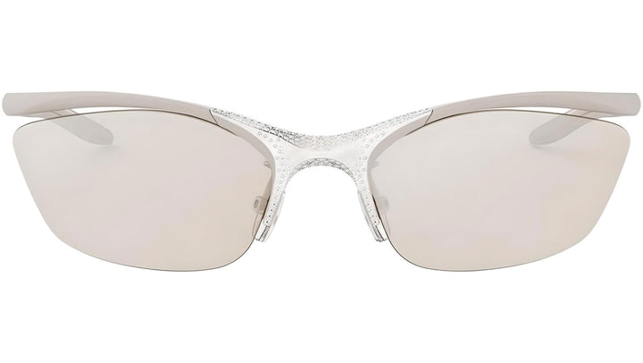 Fendi Signature FE40176U Mask Sunglasses in Beige Crystal