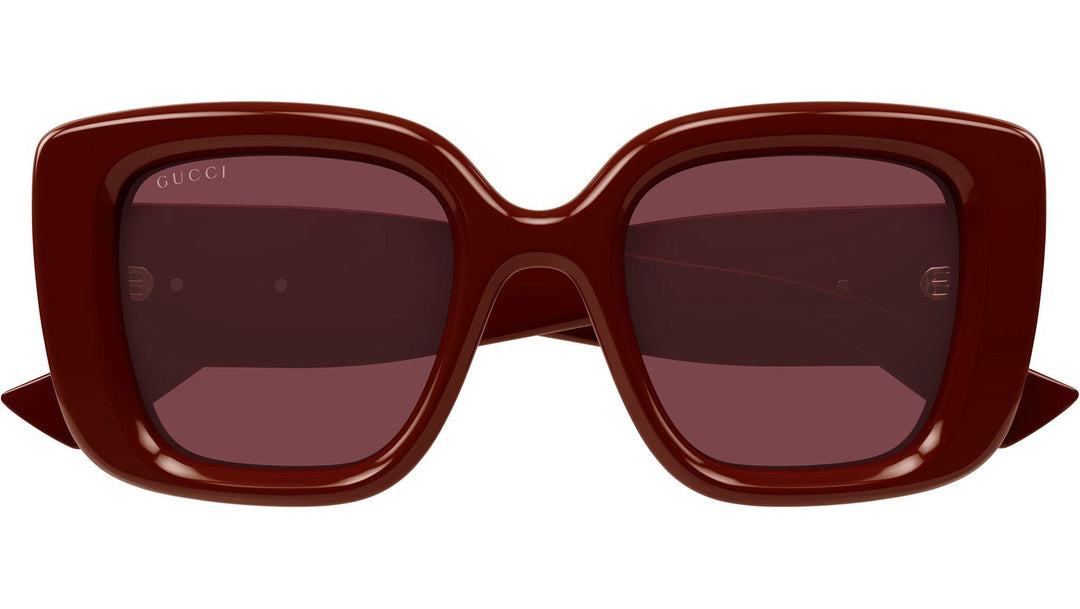 Gucci GG1975S Thick Rim Cat Eye Sunglasses in Burgundy