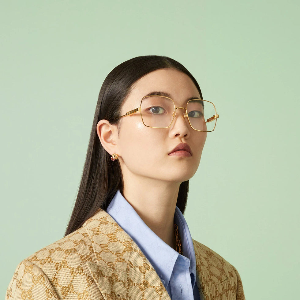Gucci GG1434O Gold Square Frames