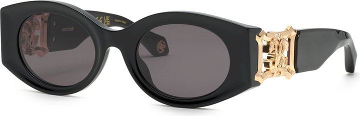 Roberto Cavalli SRC064 Black Oval Sunglasses