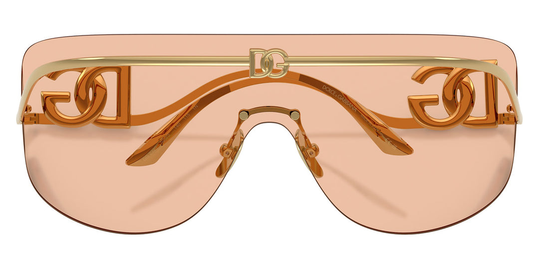 Dolce &amp; Gabbana DG2298B Gafas de sol con escudo negro cristalino 